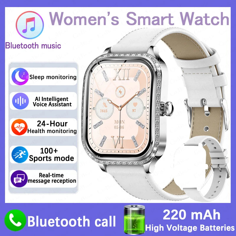 Elegante Damen Fitness Smartwatch mit Anruffunktion