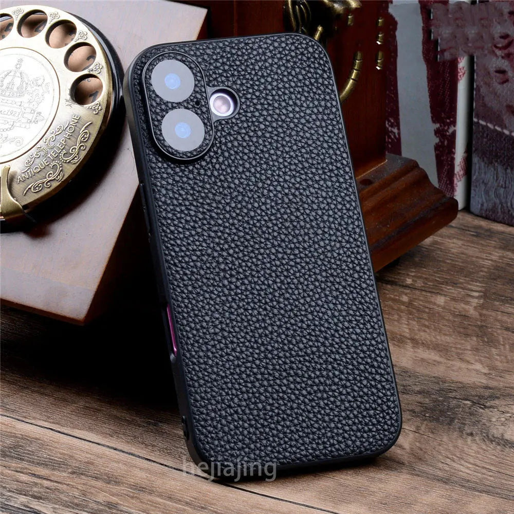 Echtleder Krokodilleder Hülle für iPhone 17 Pro Max