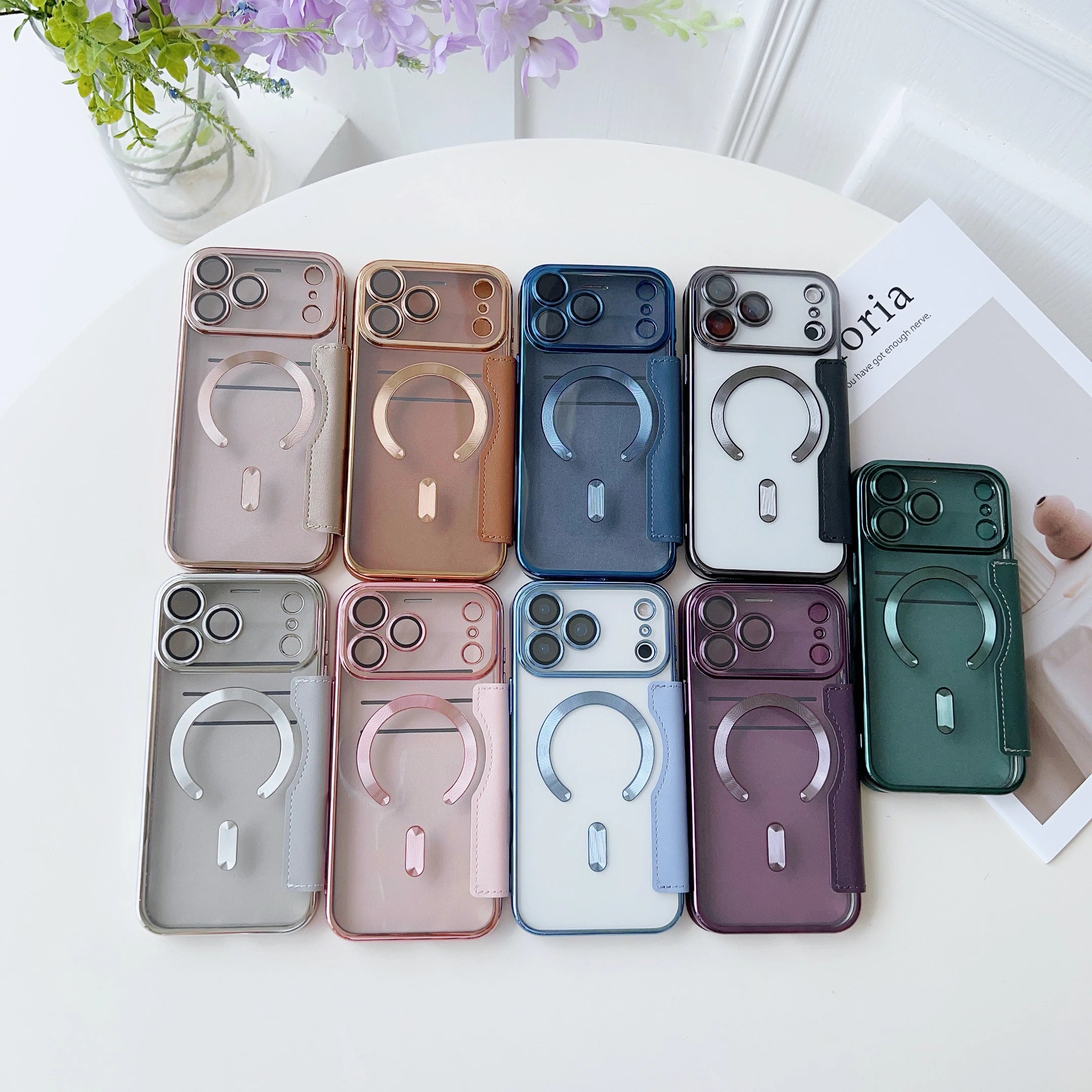 Lederhülle für iPhone 17 Pro Max mit Kartenfach