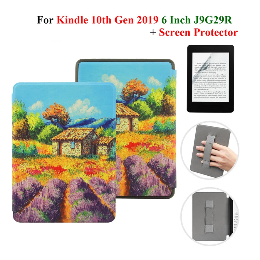 Étui + protection d'écran pour Kindle 10e génération 6 pouces