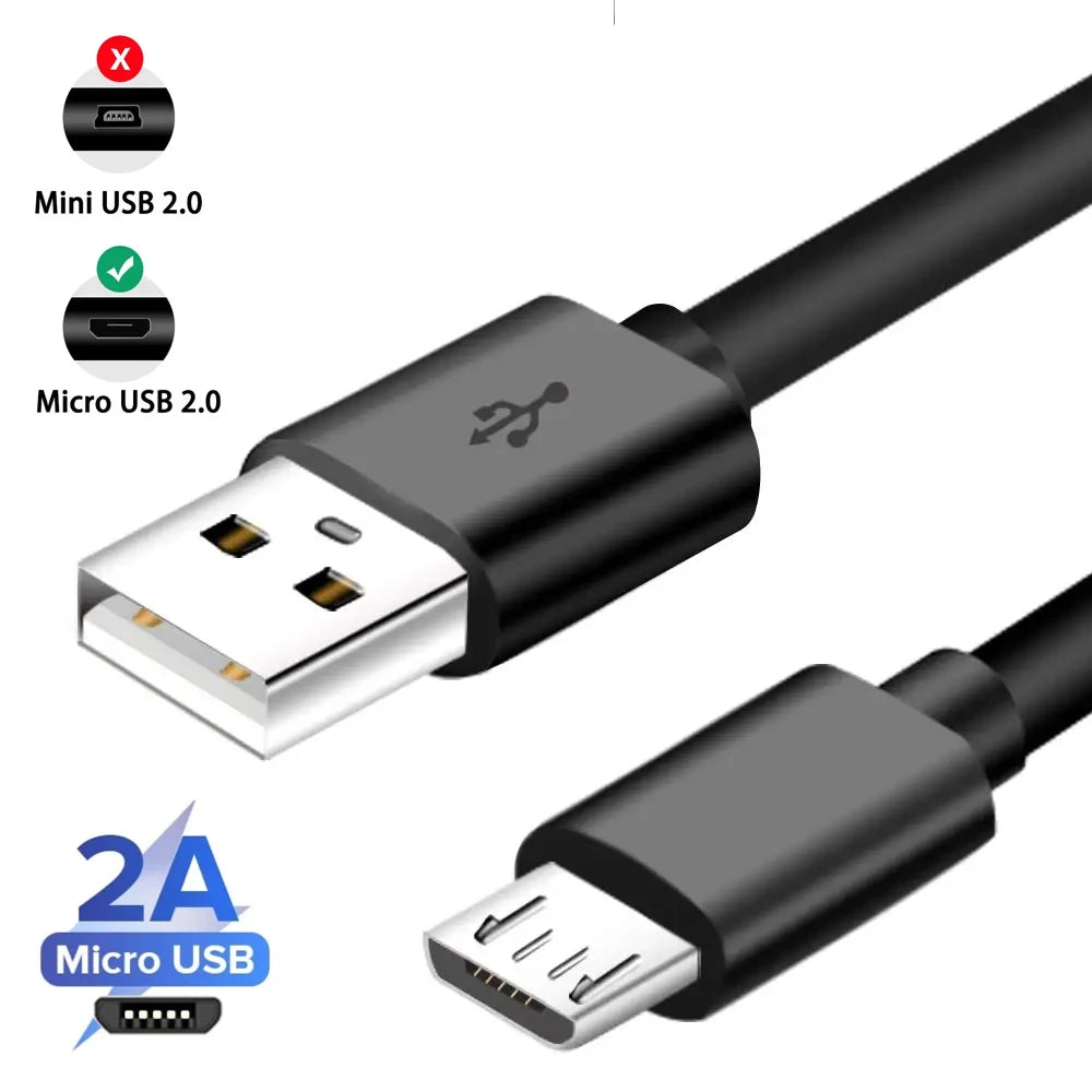 3m Micro-USB Kabel 2A Schnellladegerät