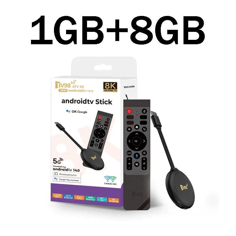 TV98 X8 Smart TV Stick 8K 4K Android 14