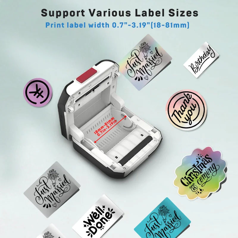 SK35 Mini Bluetooth Etiketten- und Fotodrucker