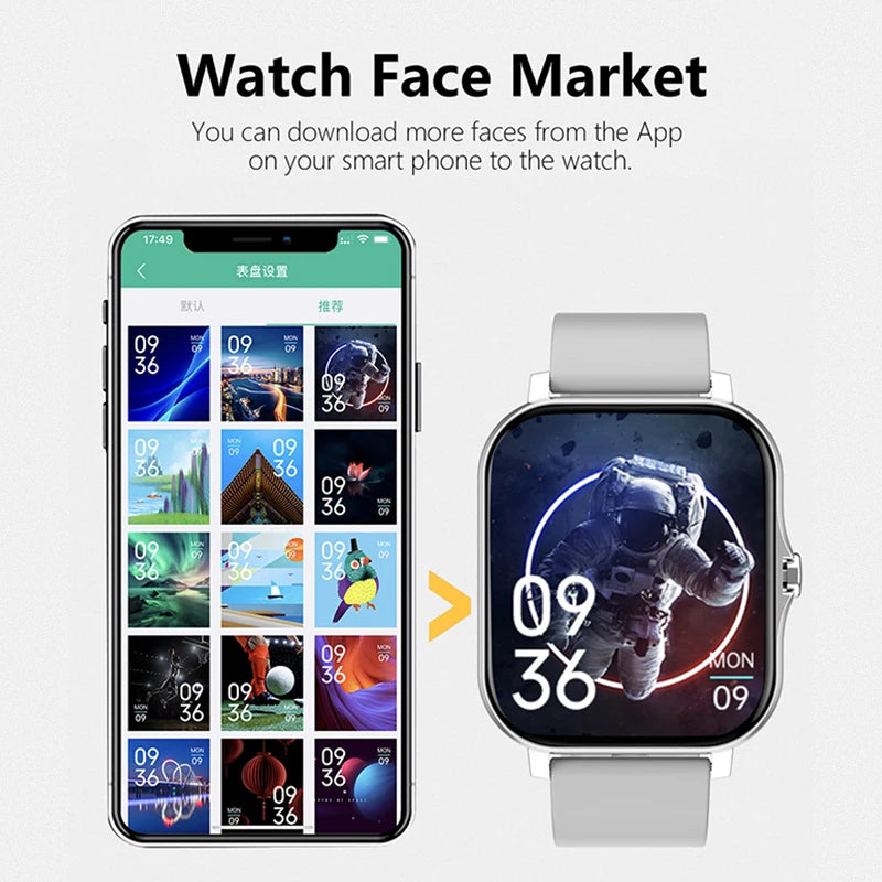 Moderne Smartwatch mit Touchscreen und Fitness-Tracking