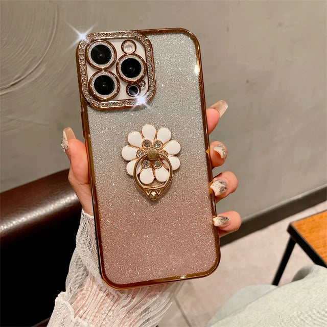 Luxus Flash Diamant Rahmen Hülle für iPhone 17