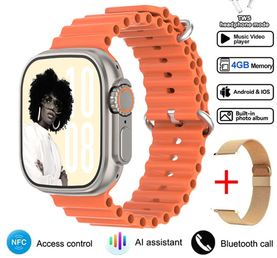 Smartwatch 2025 mit GPS NFC Bluetooth HD-Anrufen