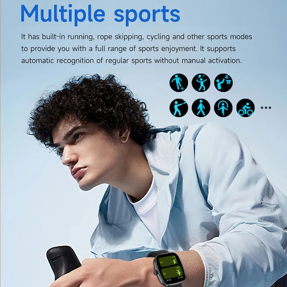 Smartwatch 2025 mit Farbdisplay und Bluetooth
