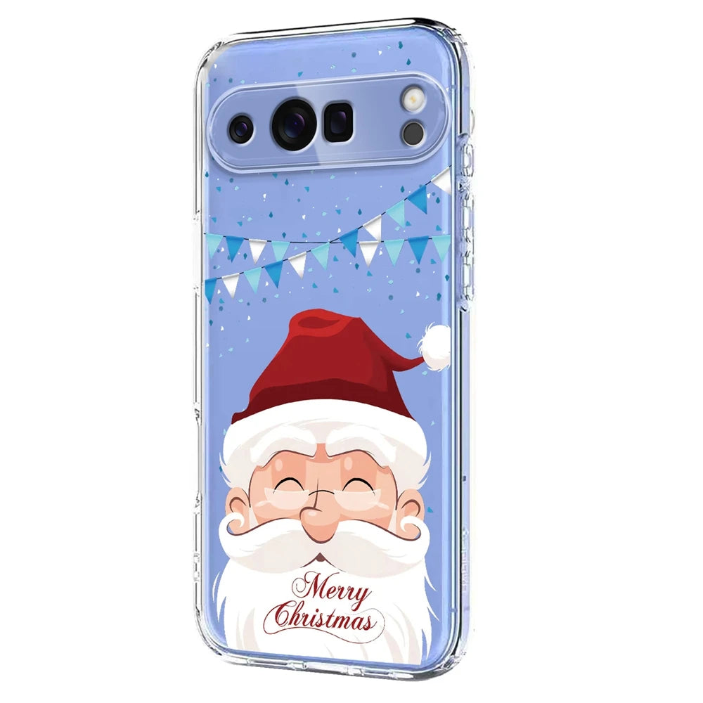 Transparent Christmas phone case for Google Pixel
