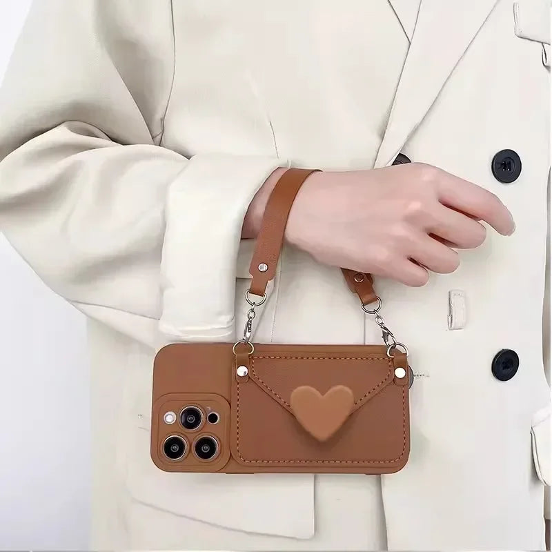 Handykette & Umhängetasche mit Kartenhalter