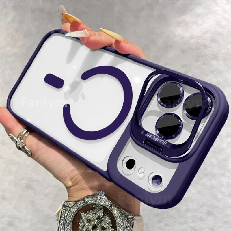 Magnetische Hülle für iPhone 17 mit Linsenschutz