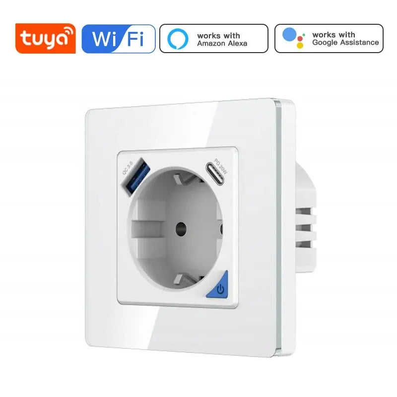 Tuya WiFi 16A EU Steckdose Smart Plug Timer