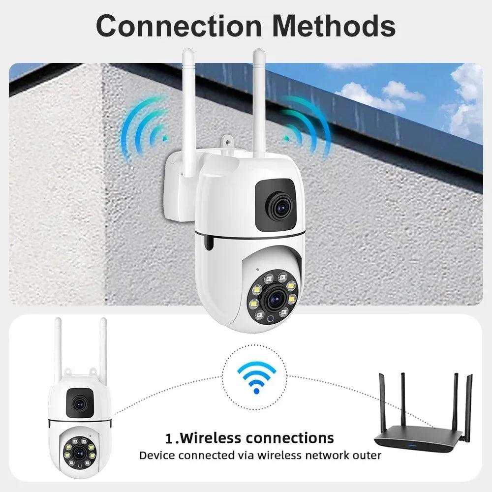 8MP WLAN IP Kamera 8X Zoom Zweiwege Audio PTZ AI