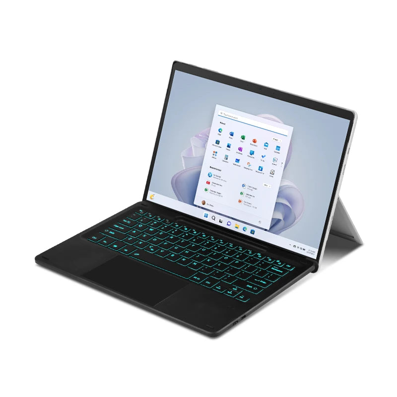 Bluetooth-Tastatur mit Touchpad für Surface Pro 8–11