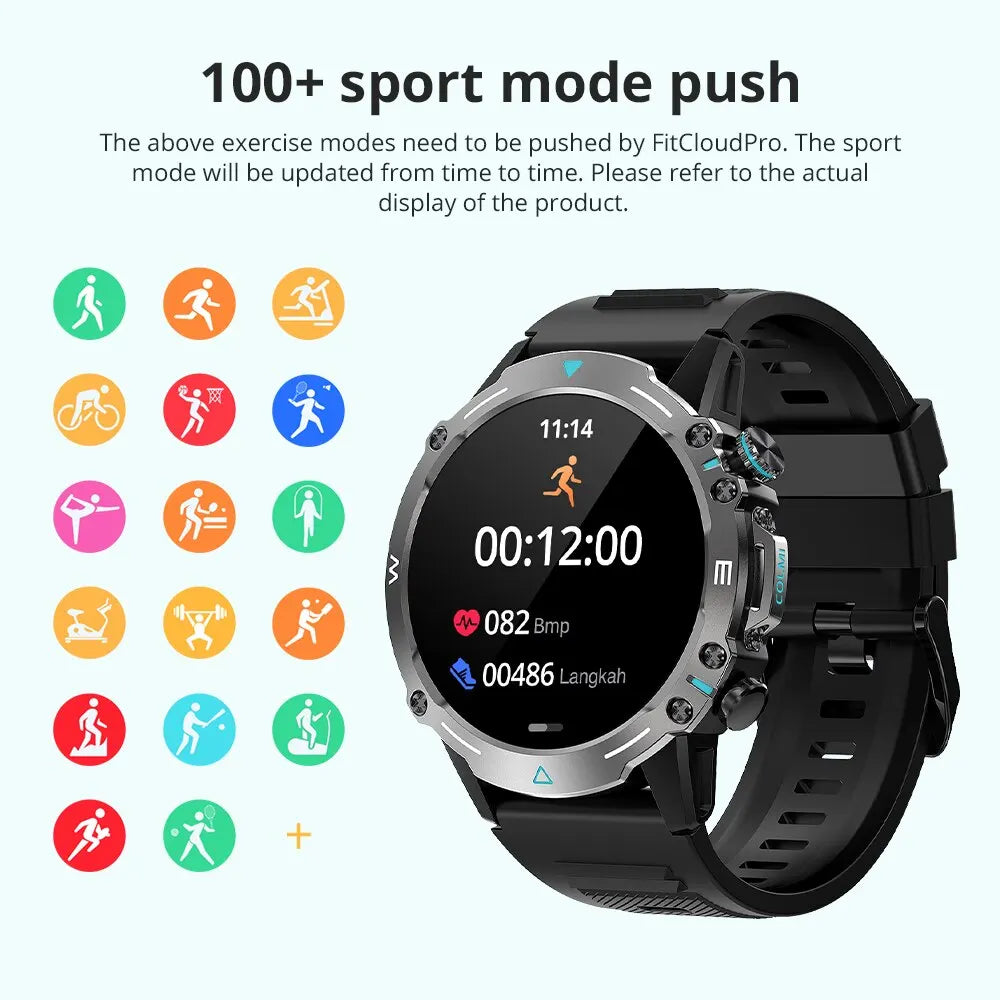Outdoor Smartwatch 1.43" AMOLED Herren Damen Uhr