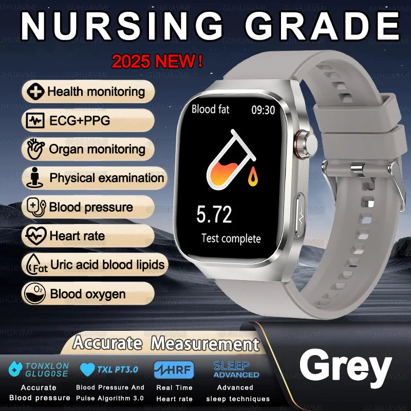 Gesundheits-Smartwatch 2025 mit Uric & Blutlipide