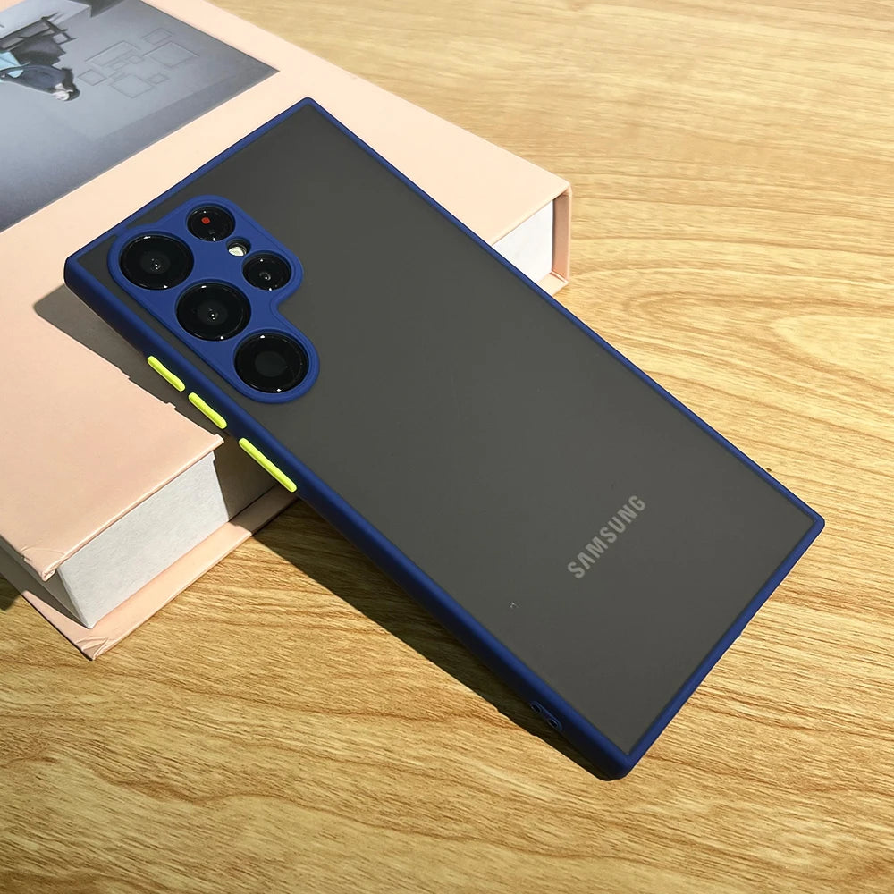 Matt transparente Stoßschutz-Hülle Samsung