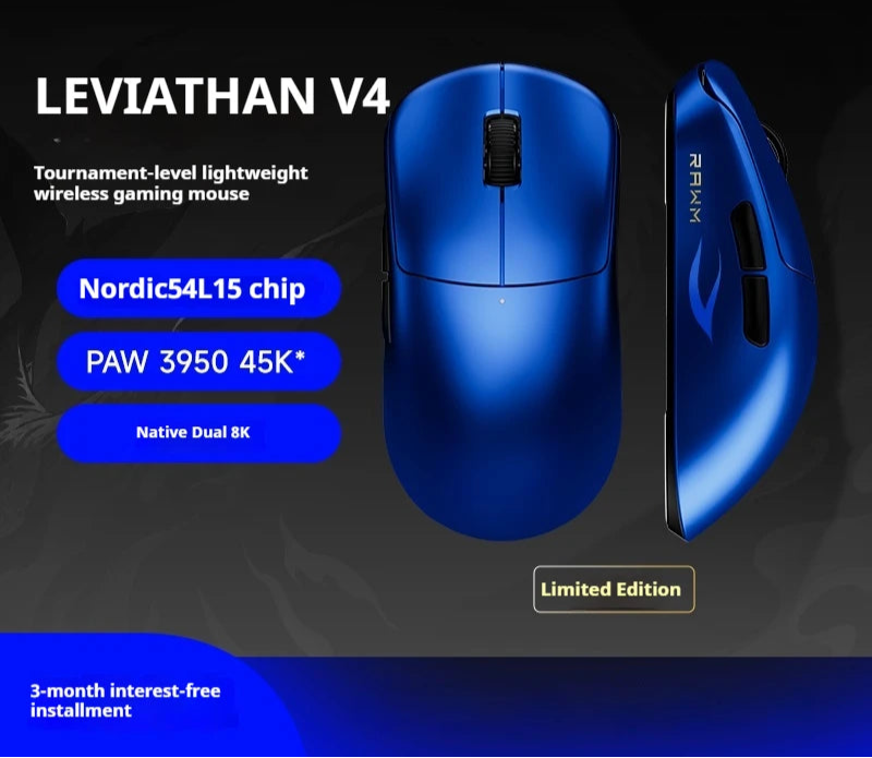 Leichte kabellose Gaming-Maus 8K mit schneller Reaktion