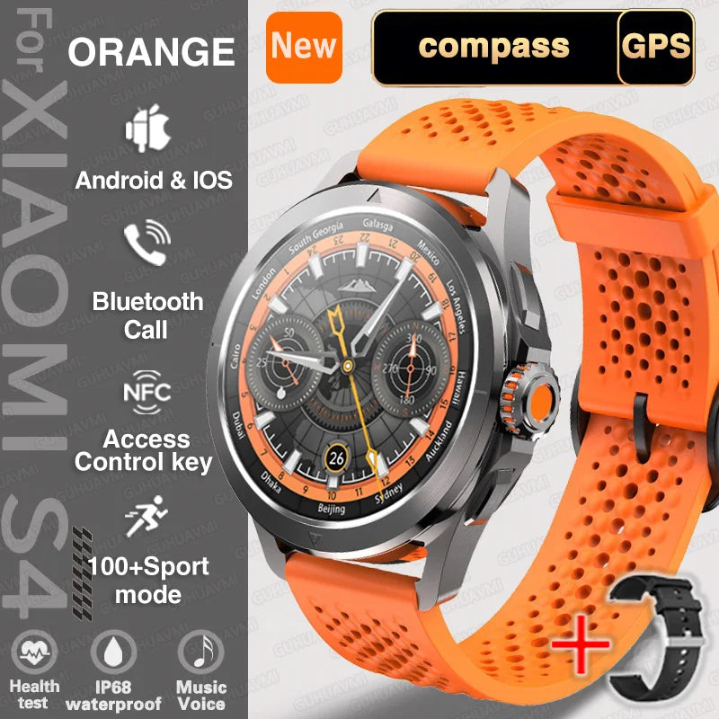 S4 Ultra Smartwatch mit GPS & AMOLED Display