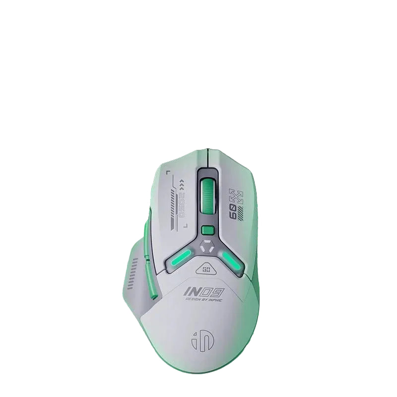 IN9 Wireless RGB Gaming Mouse with Bluetooth & Battery