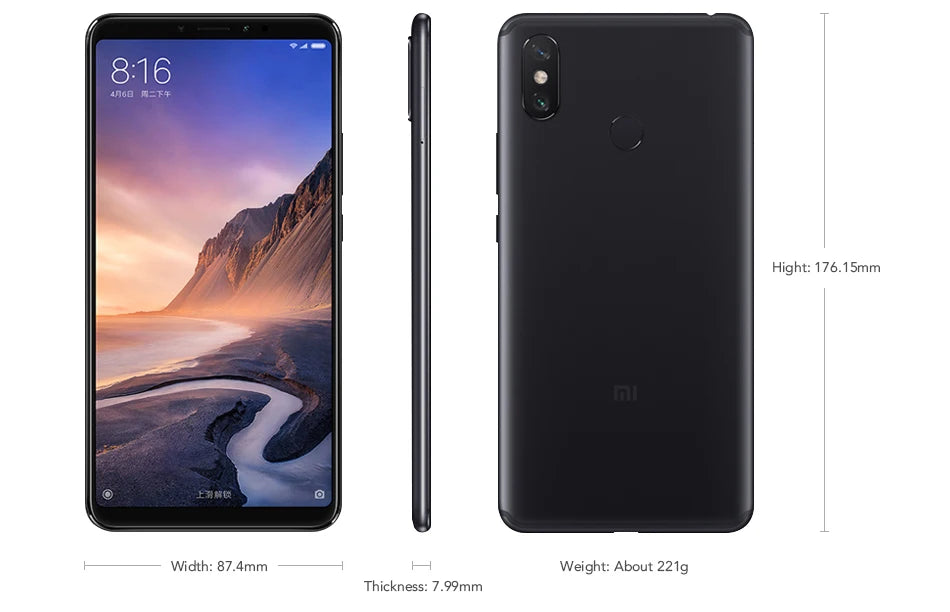 Xiaomi Max 3 TPU Hülle Klar Matt