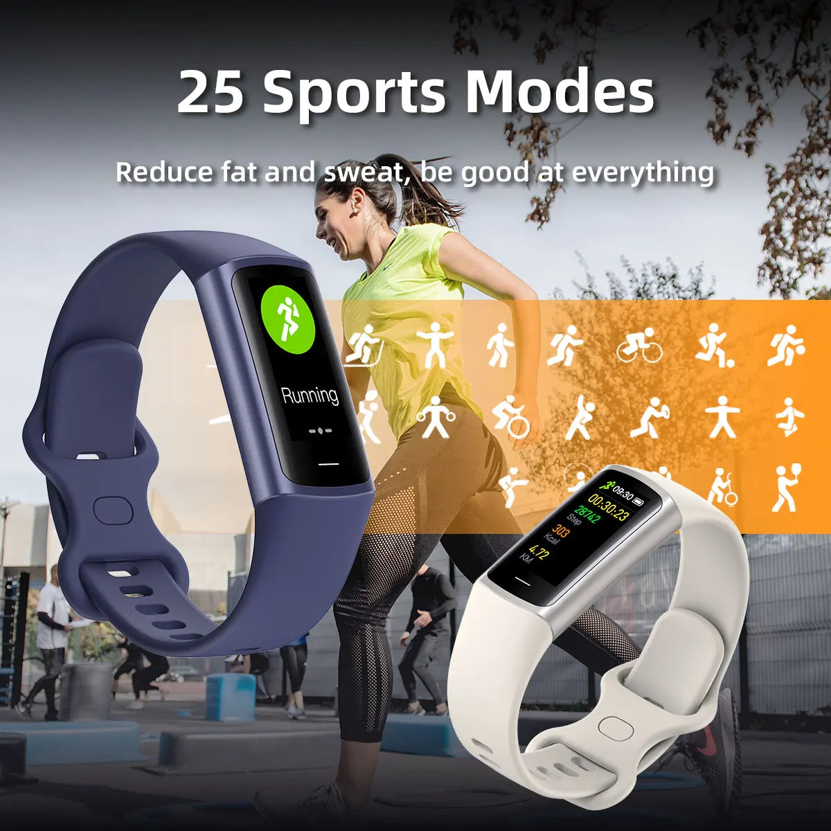 Sport Smartwatch 2025 Bluetooth Anruf Musik Fitness Uhr