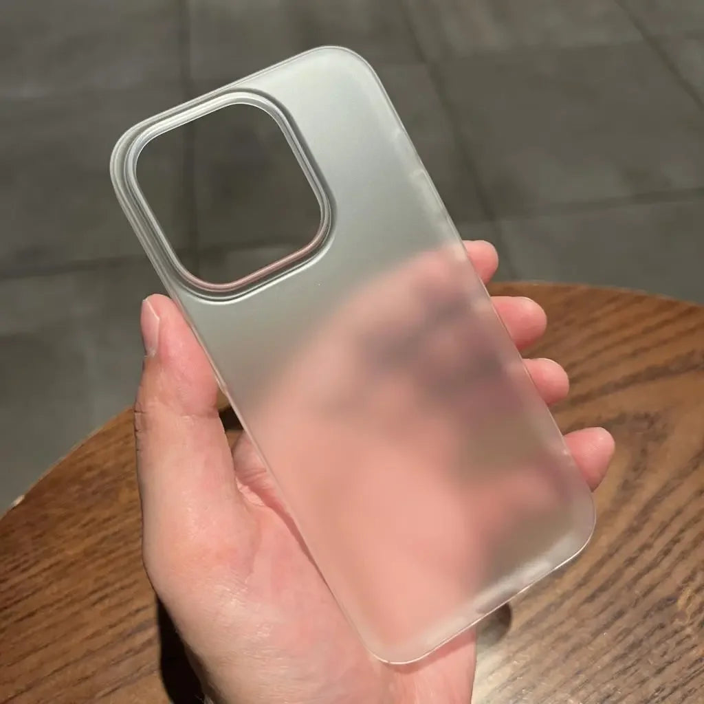 Ultradünne matte PC-Hülle iPhone 16–12 Pro Max