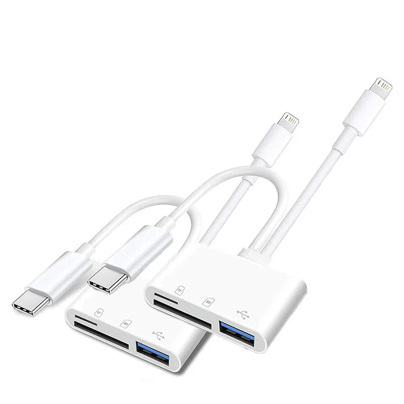 3-in-1 USB Typ C Kartenleser für TF SD CF Karten