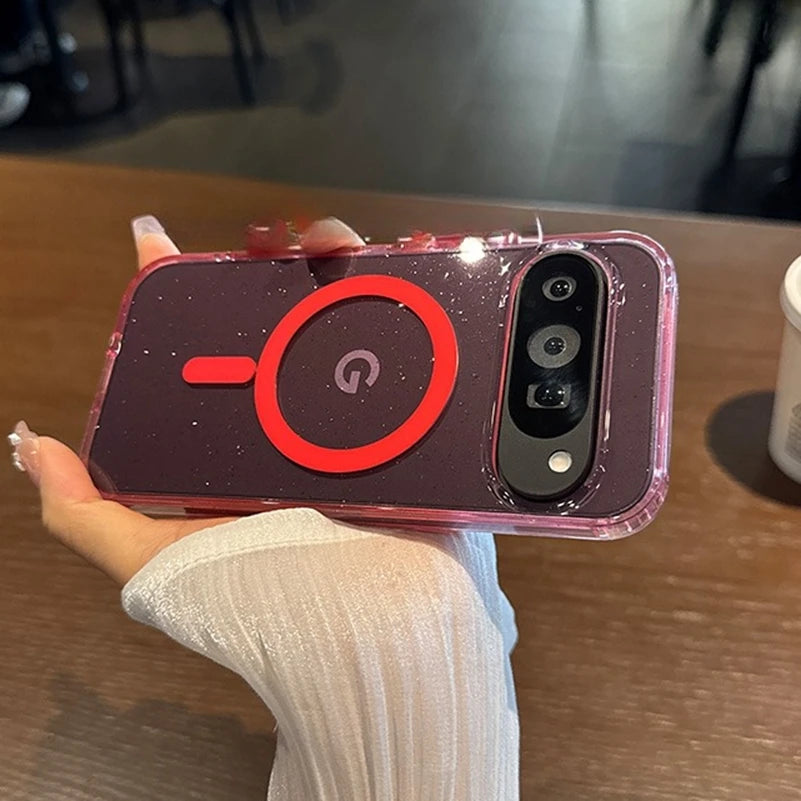 Glitzernde Magsafe-Hülle für Pixel 8–10