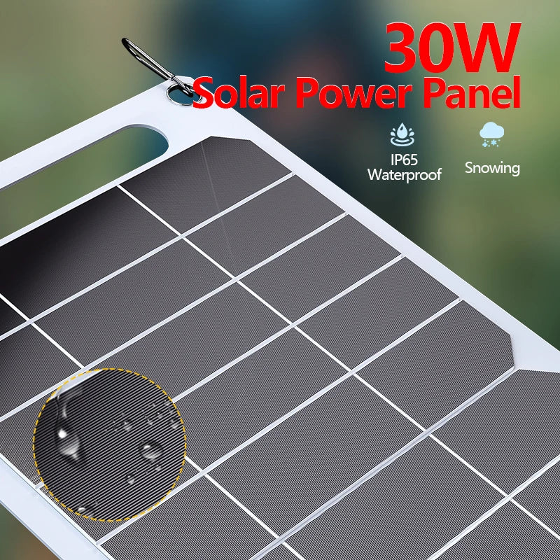 30W Solar Power Bank Waterproof for Travel