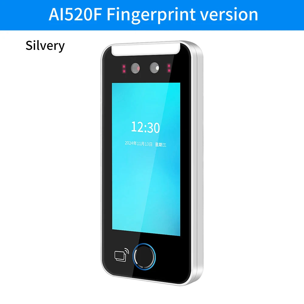 5" AI Face Recognition & Fingerprint Terminal WiFi