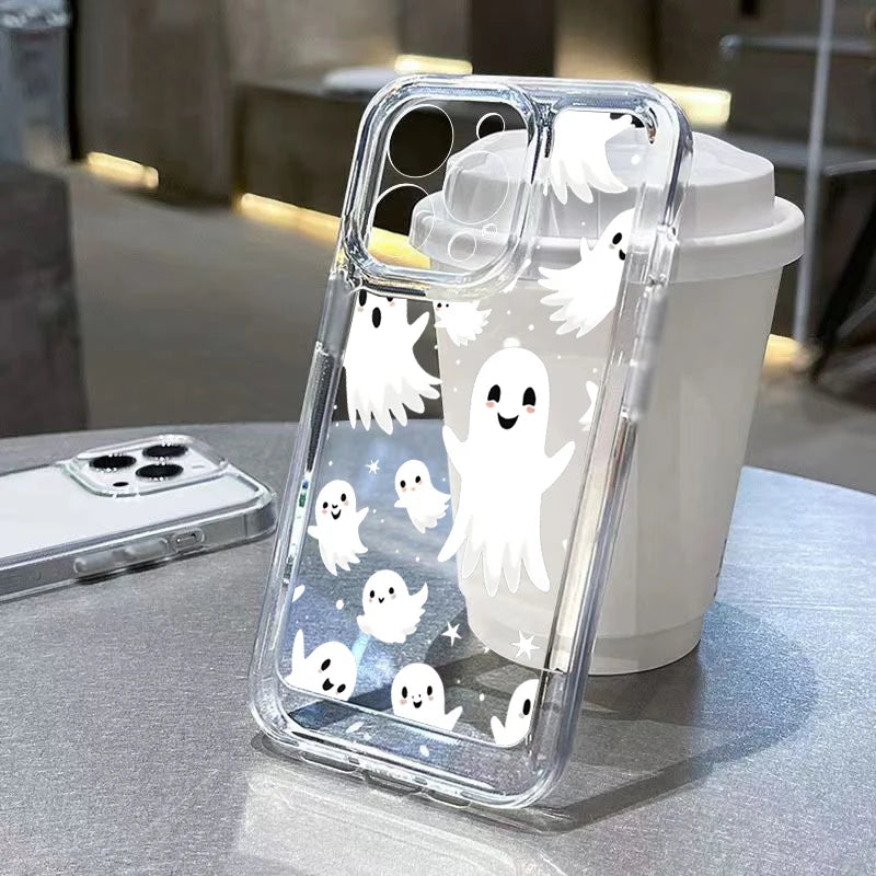 Halloween Hülle Transparent für Galaxy S25 Plus