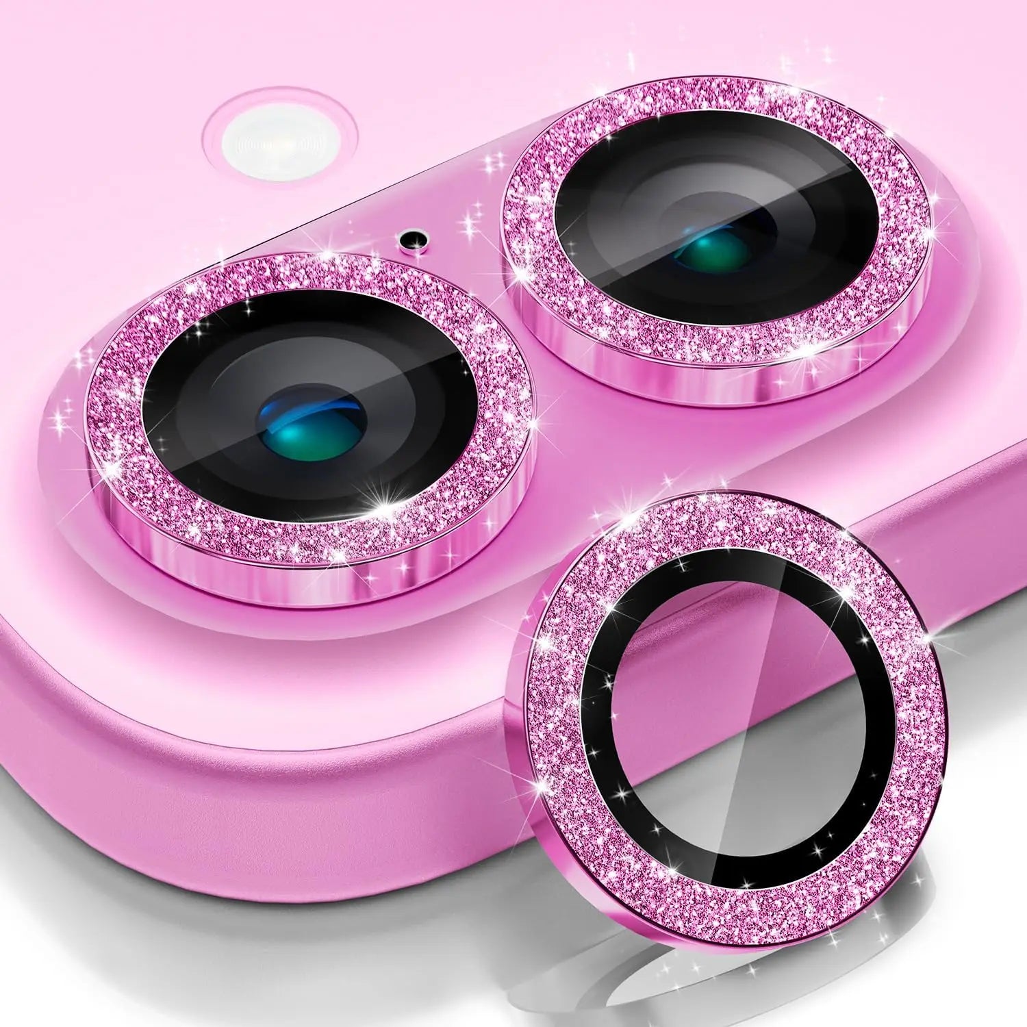 Bling Glitter Kamera Schutzglas für iPhone 17