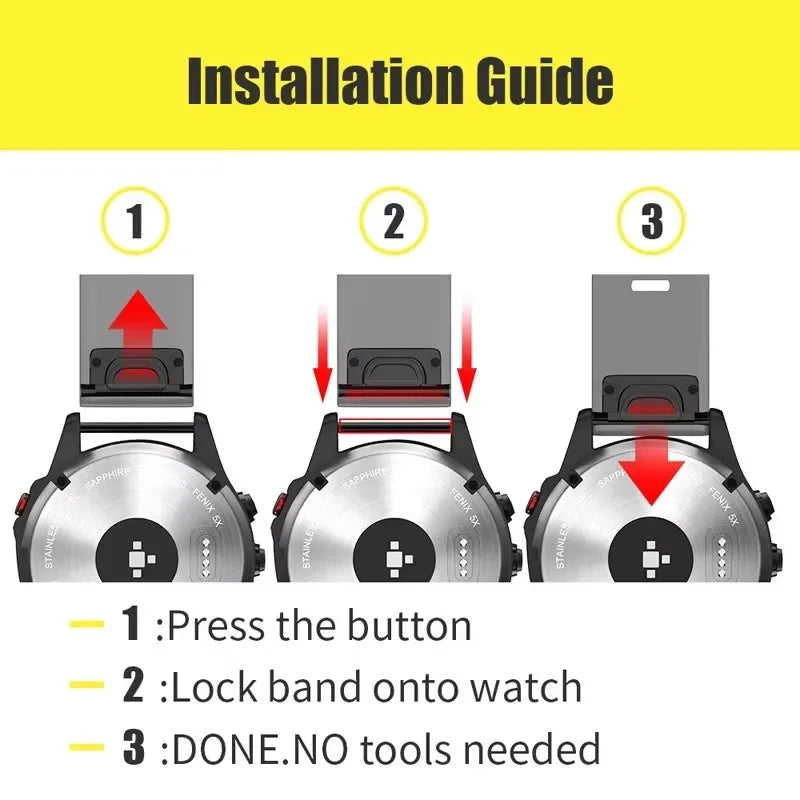 Garmin Sport-Silikonarmband QuickFit 22mm 26mm