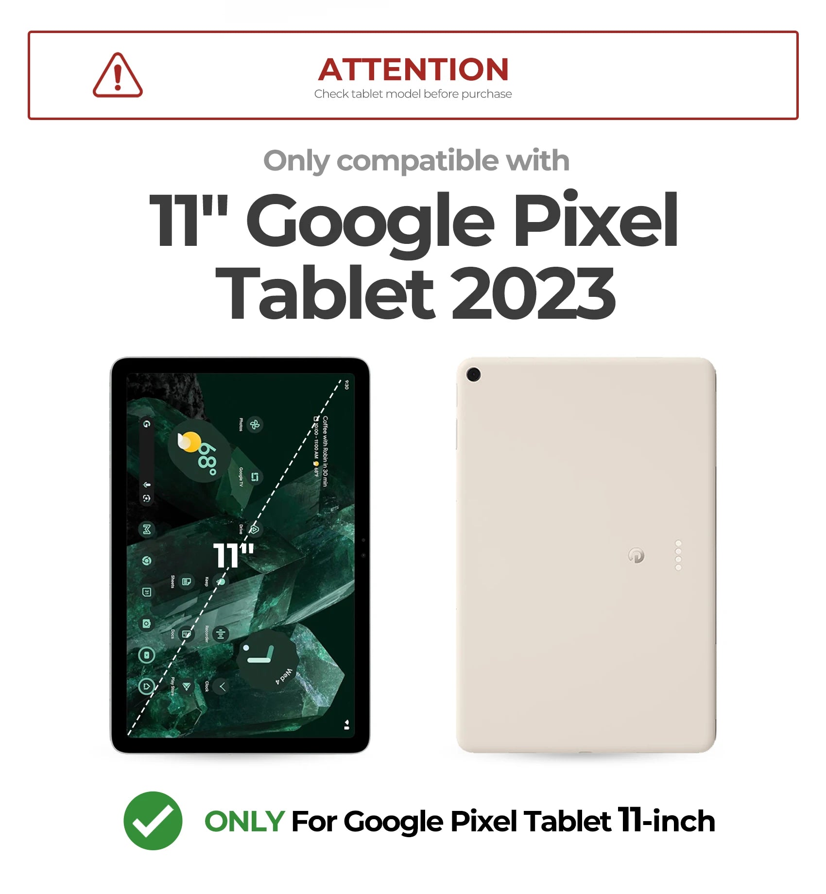Robuste Hülle mit Ständer für Pixel Tablet 11"