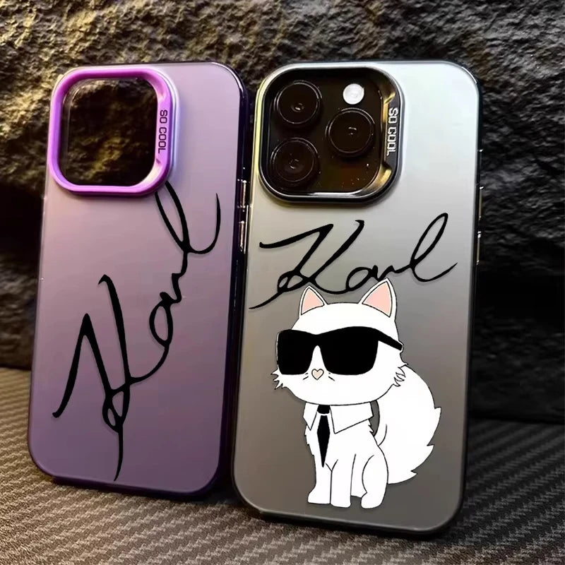 Süße Cartoon Katzen Hülle für Samsung S25 Ultra