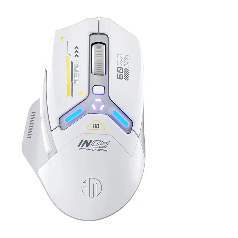 IN9 Wireless RGB Gaming Mouse with Bluetooth & Battery