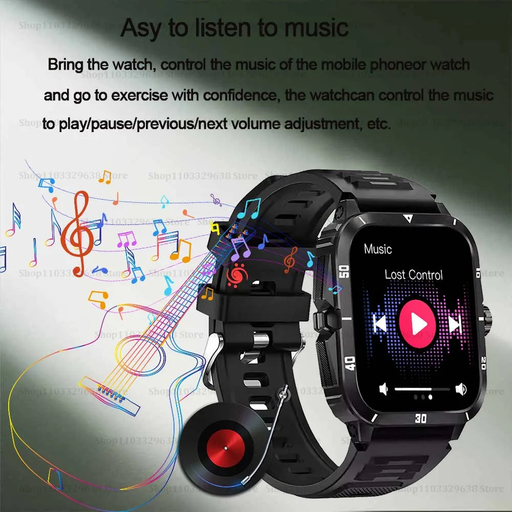 Sport Smartwatch Herren mit HD Display & Anruf