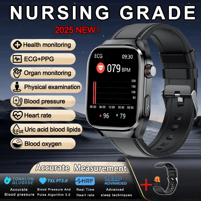 Gesundheits-Smartwatch 2025 mit Uric & Blutlipide