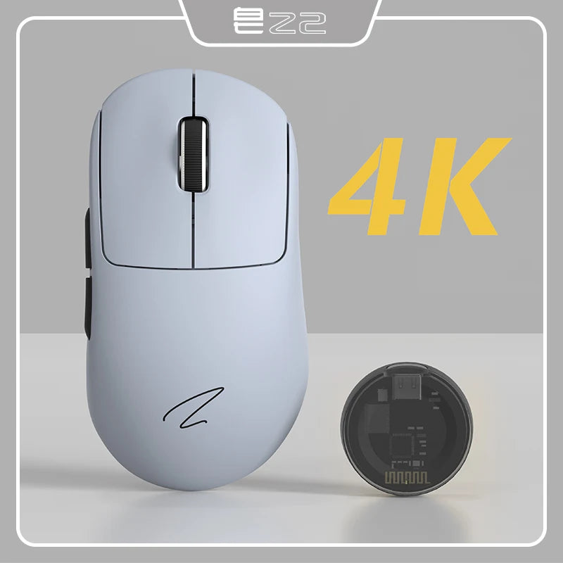 Leichte 4K Gaming-Maus mit 3 Modi und 6 DPI-Stufen