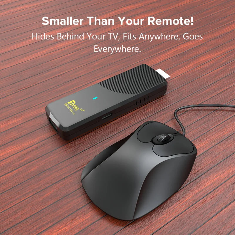 TV Stick 8K Android14 4K HDR Media Player