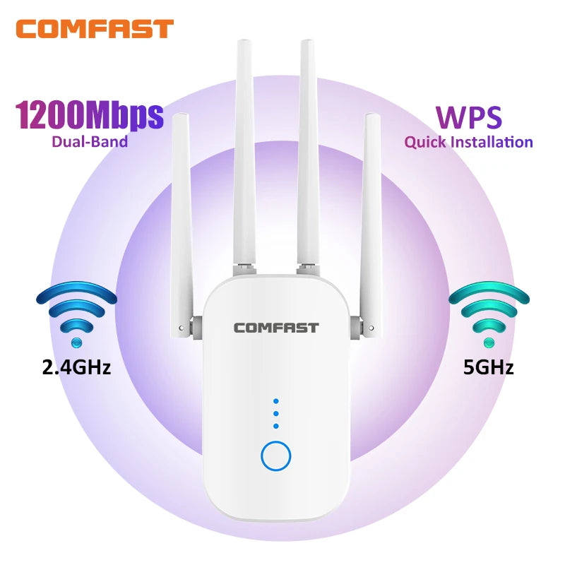 Comfast 1200Mbps Dual-Band WiFi Repeater
