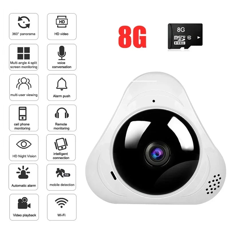 360° WLAN Panoramakamera 1080P mit Nachtsicht