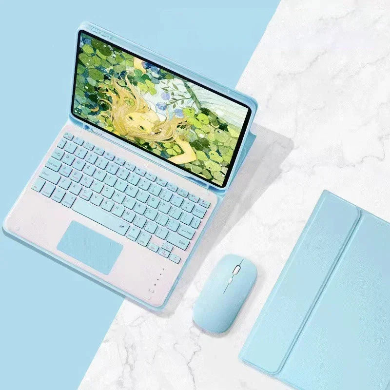 Tastatur Hülle mit Maus für iPad 11 Gen 11 Zoll 2025