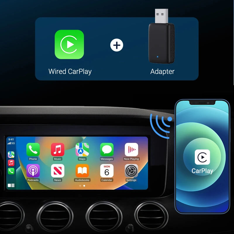 2025 2-in-1 Wireless CarPlay & Android Adapter