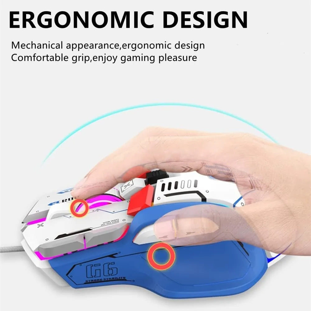 Leichte Tri-Mode RGB Gaming-Maus mit 16000 DPI