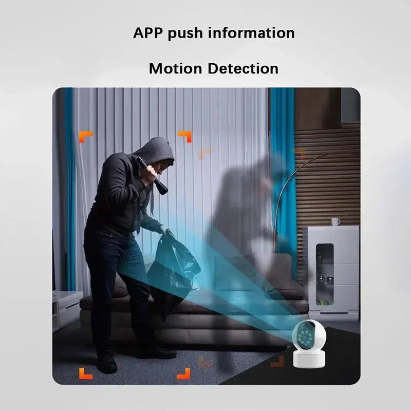 4K WiFi Kamera mit AI, Drehbar & Nachtsicht