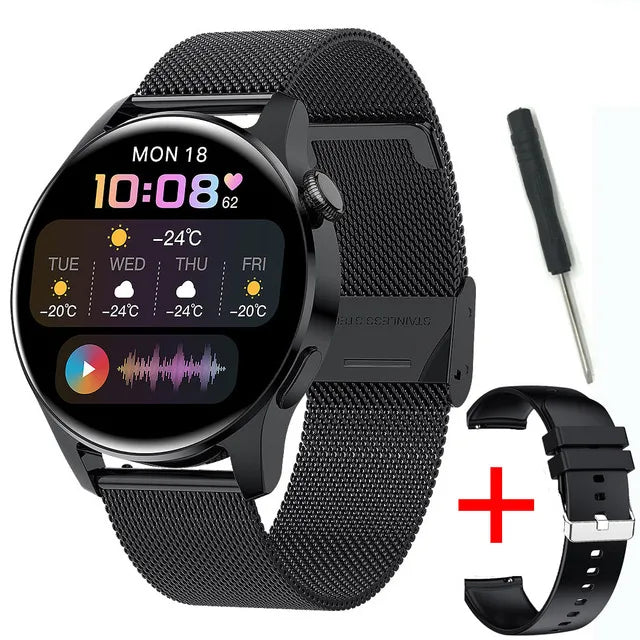 Ultradünne Smartwatch mit Bluetooth und Fitness Tracker