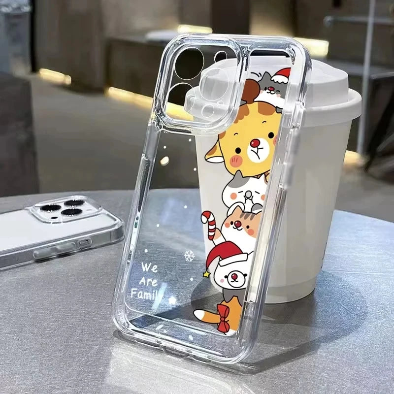 Weihnachts Schneemann Silikon Hülle für iPhone 17