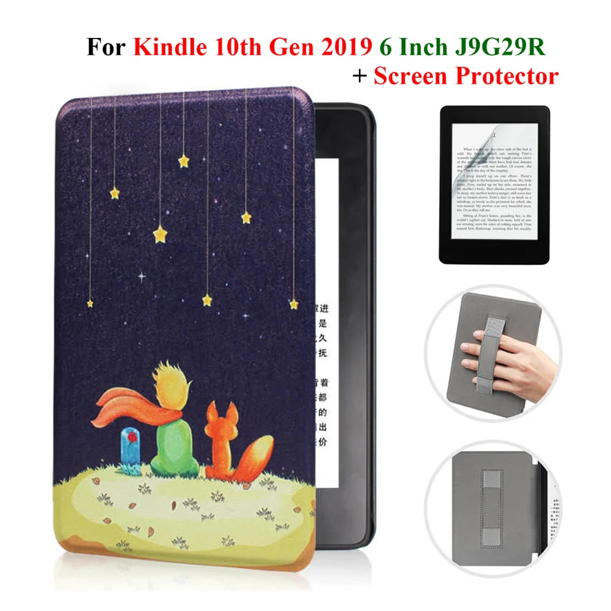 Étui + protection d'écran pour Kindle 10e génération 6 pouces