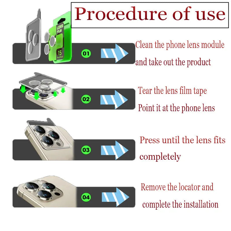 Metall Ring Kamera Schutzglas für iPhone 17